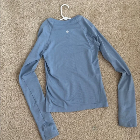 Lululemon long sleeve blue swiftly tech top - Picture 2 of 2